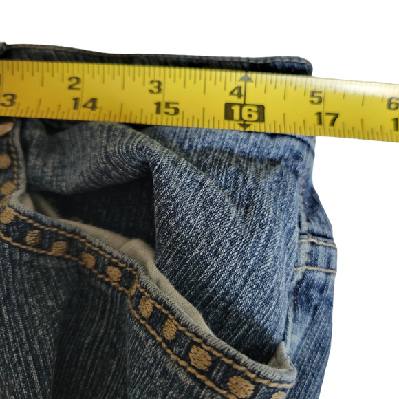 Mattina T Jeans Size 13 14 Medium Wash 5 pockets Embroidered pockets - Picture 11 of 11